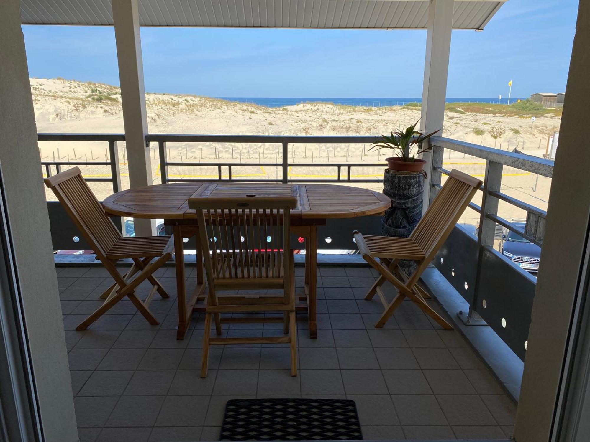 Apartamento Océanis face océan Biscarrosse-Plage Exterior foto
