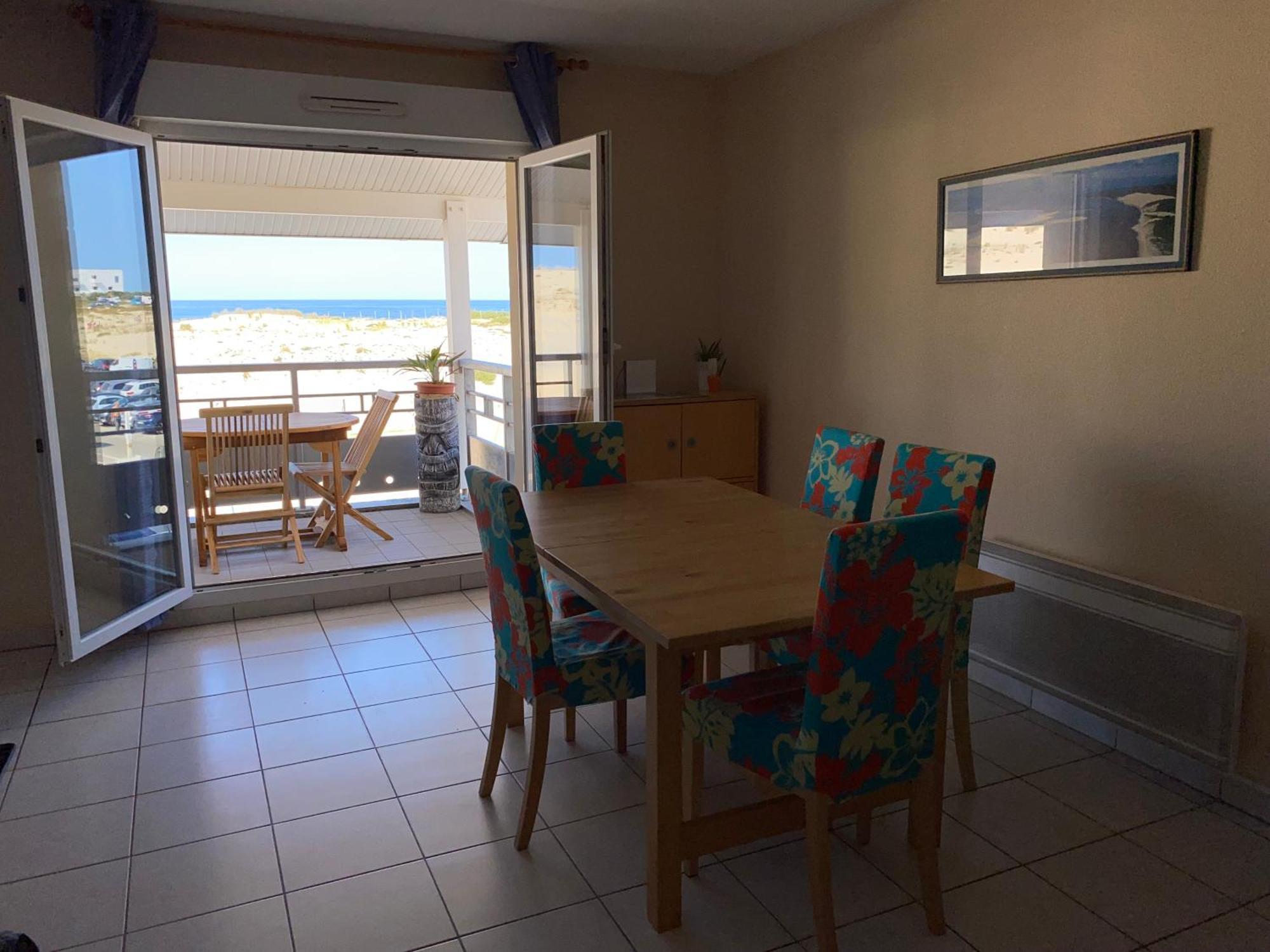 Apartamento Océanis face océan Biscarrosse-Plage Exterior foto